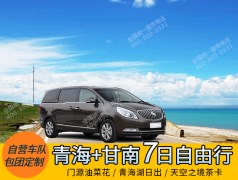 【青海风光/包车游/定制团/】2018年门源油菜花/祁连卓尔山/青海湖日出/茶卡盐湖/夏河拉卜楞寺7日游
